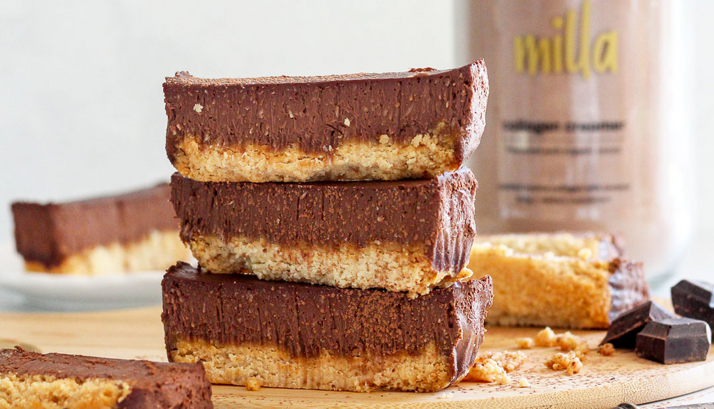 creamy coconut & chocolate keto slice – millacollagen